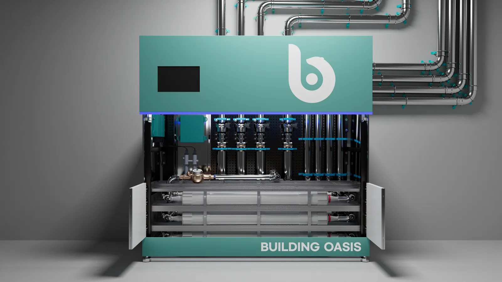 BLOS building treatment cabinet, product render